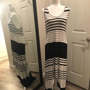 Striped Hi-low Dress
